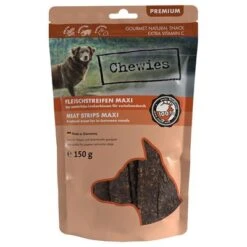 Chewies Maxitiras De Carne Para Perros - Pack Mixto 15 Chewies Maxitiras De Carne Para Perros - Pack Mixto -Gatos Perros Suministros Tienda 031421 chewies fleischstreifen maxi wild 150g hs 01 4