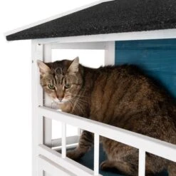 Casita Penthouse Para Mascotas -Gatos Perros Suministros Tienda 100914 katzenhaus penthouse fg 4375 6