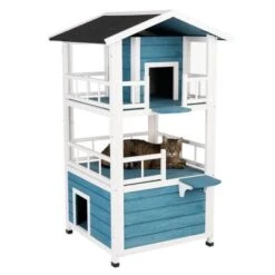Casita Penthouse Para Mascotas -Gatos Perros Suministros Tienda 100914 katzenhaus penthouse fg 4378 5