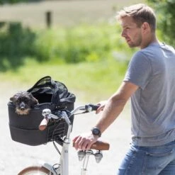 Cesta Para Bicicletas Trixie Friends On Tour Front -Gatos Perros Suministros Tienda 110146 trixie front fahrradkorb hs 14 6