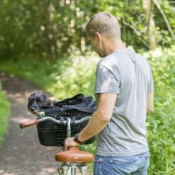 Cesta Para Bicicletas Trixie Friends On Tour Front -Gatos Perros Suministros Tienda 110146 trixie front fahrradkorb hs 15 3