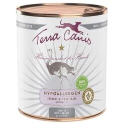Terra Canis Menú Hipoalergénico Para Perros 6 X 800 G -Gatos Perros Suministros Tienda 114597 pla terracanis hypoallergen strauss 800g 9