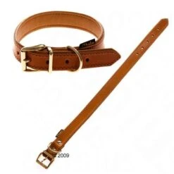 Collar De Cuero Heim Buffalo Coñac Para Perros -Gatos Perros Suministros Tienda 11740 heim lederhalsband bu 1