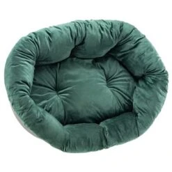 Cesta Ferplast Siesta Deluxe Negra Con Funda Sofá Aterciopelada Verde -Gatos Perros Suministros Tienda 145198 ferplast ueberzug sofa samt gr hs15 8