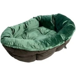 Cesta Ferplast Siesta Deluxe Negra Con Funda Sofá Aterciopelada Verde -Gatos Perros Suministros Tienda 145198 ferplast ueberzug sofa samt gr n gr 4 hs 01 jpg 5