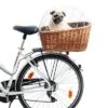 Cesta Para Bicicletas Aumüller Con Rejilla Para Portaequipajes -Gatos Perros Suministros Tienda 161796 aumueller hunde fahrradkorb schutzgitte natur dog 56x36x44cm hs 04 8