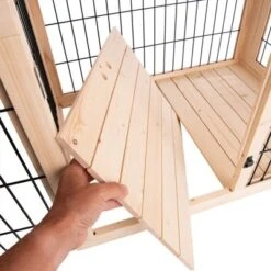 Jaula De Madera Dog Palace Para Perros -Gatos Perros Suministros Tienda 167797 bodenplatten fg 7320 0