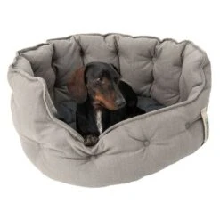 Cama Cozy EcoLIFE Gris Para Perros -Gatos Perros Suministros Tienda 180712 cozy ecolife grau fg 6355 0