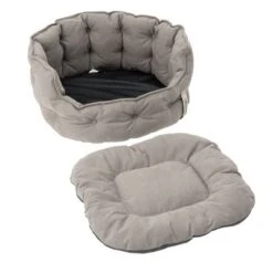 Cama Cozy EcoLIFE Gris Para Perros -Gatos Perros Suministros Tienda 180712 cozy ecolife grau fg 6372 4