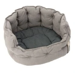 Cama Cozy EcoLIFE Gris Para Perros -Gatos Perros Suministros Tienda 180713 pla cozy ecolife grau fg 6363 3