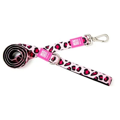 Correa Corta Max & Molly Leopard Pink Para Perros 3 Correa Corta Max & Molly Leopard Pink Para Perros
