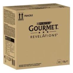 Gourmet Revelations Mousse 48 X 57 G -Gatos Perros Suministros Tienda 190444 pla nestle gourmet revelations mousse thunfischlachs 7