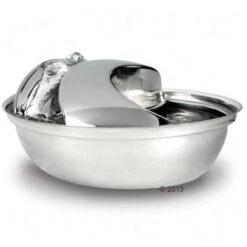 No Brand Fuente De Agua Para Mascotas Raindrop -Gatos Perros Suministros Tienda 190522 raindrop trinkbrunnen edelstahl seitlich 01 2013 3