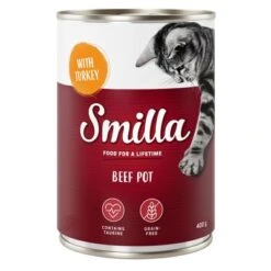 Smilla Tierno Vacuno - Pack De Prueba -Gatos Perros Suministros Tienda 1 80098 pla smilla beefpot turkey 400g 5