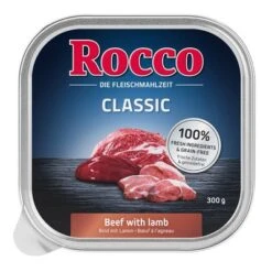Rocco Classic En Tarrinas 27 X 300 G - Pack Ahorro -Gatos Perros Suministros Tienda 1 rocco schalen classic lamm 1000x1000 5