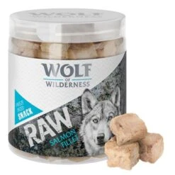 Pack Ahorro 4 X Wolf Of Wilderness RAW Snacks Liofilizados Premium -Gatos Perros Suministros Tienda 1 wow raw snacks salmon 1000x1000 9