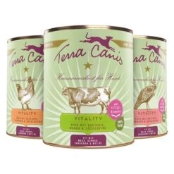Terra Canis Vitality Comida Húmeda Para Perros 6 X 800 G 9 Terra Canis Vitality Comida Húmeda Para Perros 6 X 800 G -Gatos Perros Suministros Tienda 203904 203902 203900 terracanis fitnessmenu alltaste 3x800g hs 02 7