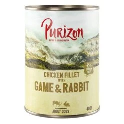Purizon Adult 6 X 400 G Comida Húmeda Sin Cereales Para Perros -Gatos Perros Suministros Tienda 209098 pla purizon wild 400g 7