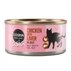 Cosma Asia En Gelatina 6 X 170 G 30 Cosma Asia En Gelatina 6 X 170 G -Gatos Perros Suministros Tienda 21759 pla cosma asia chickenliver 170g 2