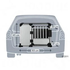 Jaula De Transporte Trixie De Aluminio -Gatos Perros Suministros Tienda 220051 transportbox alu2 1