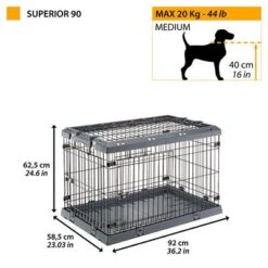 Jaula De Transporte Ferplast Superior Para Perros 40 Jaula De Transporte Ferplast Superior Para Perros -Gatos Perros Suministros Tienda 221400 ferplast transportbox superior hs 12 6