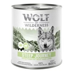 Wolf Of Wilderness Expedition 6 X 800 G -Gatos Perros Suministros Tienda 2309 wow poultry based steep journey 800g front 1000x1000 0