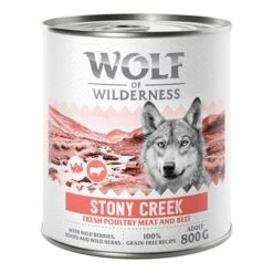 Wolf Of Wilderness Expedition 6 X 800 G -Gatos Perros Suministros Tienda 2309 wow poultry based stony creek 800g front 1000x1000 2