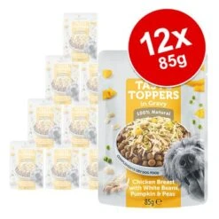 Applaws Taste Toppers En Bolsitas Para Perros 12 X 85 G -Gatos Perros Suministros Tienda 236299 applaws tastetoppers sosse huhn erbsen 12x85g hs 02 1