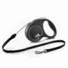 Correa Extensible Flexi Black Design Con Cordón De 5 M -Gatos Perros Suministros Tienda 252322 flexi black design seilleine schwarz small 5m hs 02 7