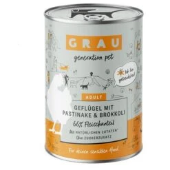 GRAU Cordero Puro Con Aceite De Linaza Comida Húmeda Para Perros -Gatos Perros Suministros Tienda 268398 pla grau hundefutter gefluegel pastinake brokkoli 400g hs 01 9