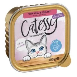 Catessy En Tarrinas 64 X 100 G - Pack Mixto -Gatos Perros Suministros Tienda 27635 pla catessy feinepastete kalbgefluegel 100g 2