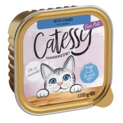 Catessy En Tarrinas 64 X 100 G - Pack Mixto -Gatos Perros Suministros Tienda 27635 pla catessy feinepastete krabben 100g 6