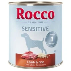 Rocco Sensitive 6 X 800 G -Gatos Perros Suministros Tienda 28040 pla rocco sensitive lambrice 800g hs 01 8