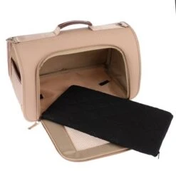 Bolso Con Bandolera TIAKI Premium Camello Para Mascotas -Gatos Perros Suministros Tienda 295110 premium tragetasche camello fg 4401 9