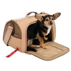 Bolso Con Bandolera TIAKI Premium Camello Para Mascotas -Gatos Perros Suministros Tienda 295110 premium tragetasche camello fg 4564 1