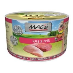 MAC's 6 X 200 G En Latas Para Gatos 11 MAC's 6 X 200 G En Latas Para Gatos -Gatos Perros Suministros Tienda 2 63294 pla macs cat kalb pute 200g 8