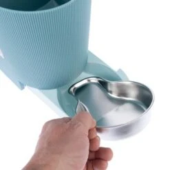 TIAKI Tolva Para Pienso Y Agua, Azul Claro Para Mascotas -Gatos Perros Suministros Tienda 302396 tiaki wasser und futterspender fg 6119 7