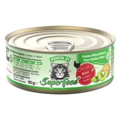 Porta 21 Superfood Comida Húmeda Para Gatos 6 X 80 G -Gatos Perros Suministros Tienda 308396 pla porta21 superfood huhnkiwi 80g hs 01 4