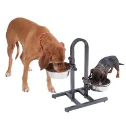 Soporte Ajustable Con Dos Comederos De 1,6 L -Gatos Perros Suministros Tienda 313525 u hundebar 07 dsc9203 5