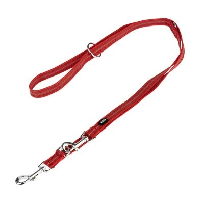 Correa Ajustable TIAKI Reflective Rubber Roja Para Perros 3 Correa Ajustable TIAKI Reflective Rubber Roja Para Perros