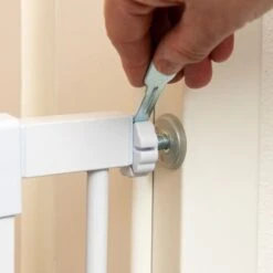 Barrera Blanca TIAKI Con 7 Cm De Extensión Para Perros -Gatos Perros Suministros Tienda 334597 tiaki dog gate white fg 8209 4