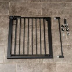 Barrera Negra TIAKI Con 7 Cm De Extensión Para Perros -Gatos Perros Suministros Tienda 334696 tiaki dog gate black fg 8217 1