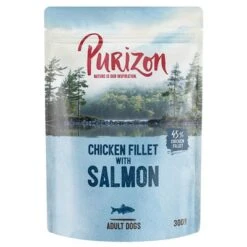 Purizon Adult 6 X 300 G Sin Cereales En Bolsitas Para Perros -Gatos Perros Suministros Tienda 344198 pla megapack purizon pouch lachs 300g hs 01 0