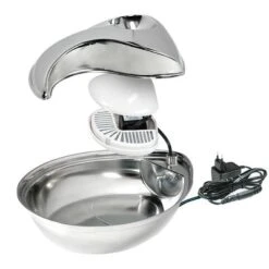 No Brand Fuente De Agua Para Mascotas Raindrop -Gatos Perros Suministros Tienda 35367 PLA Schulze Trinkbrunnen Rainbow Edelstahl 3