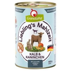 Granatapet Liebling's Mahlzeit 6 X 400 G -Gatos Perros Suministros Tienda 362498 pla granatapet lieblings mahlzeit kalbkaninchen 6x400g hs 01 7