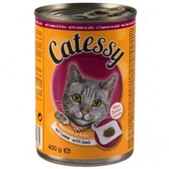 Catessy Bocaditos 12 X 400 G En Latas -Gatos Perros Suministros Tienda 373821 catessy gelee lamm 8