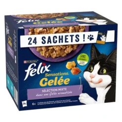 Felix Sensations 48 X 85 G - Pack Ahorro -Gatos Perros Suministros Tienda 383500 pla nestle felix sensations pouches 24x85g hs 01 9