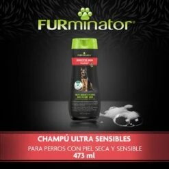 Champú FURminator Sensitive Skin Ultra Premium -Gatos Perros Suministros Tienda 4048422153382 4 0