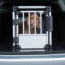 Jaula De Transporte Trixie De Aluminio -Gatos Perros Suministros Tienda 42572 trixie transportbox alu fg 3589 7