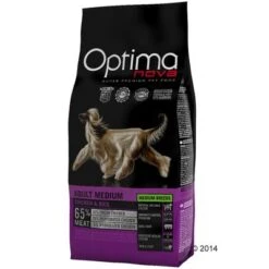 Optimanova Medium Adult Con Pollo Y Arroz -Gatos Perros Suministros Tienda 444519 optimanova medium adult chicken rice 9